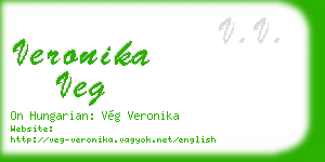 veronika veg business card