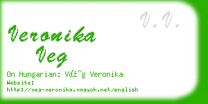 veronika veg business card